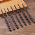Japanese-Style Alloy Non-Slip Pointed Chopsticks - Heat-Resistant, Mold-Proof & Dishwasher Safe, Ideal for Home, Sushi Restaurants & Commercial Use
